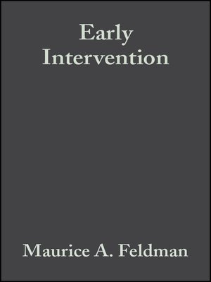 cover image of Early Intervention